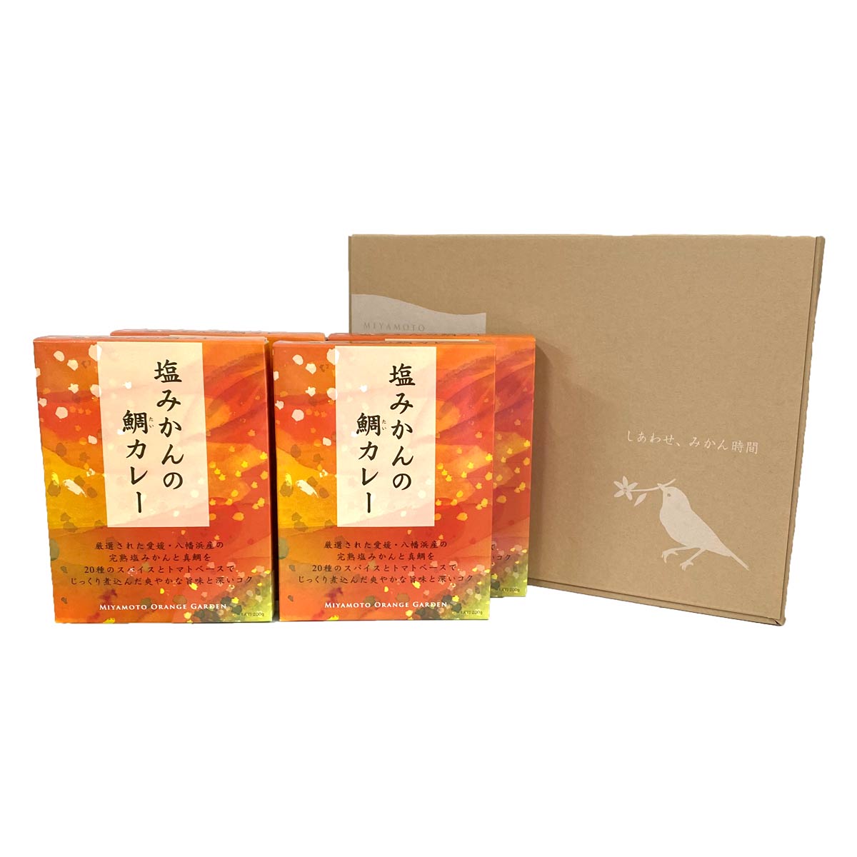 塩みかんの鯛カレー 4箱セット
